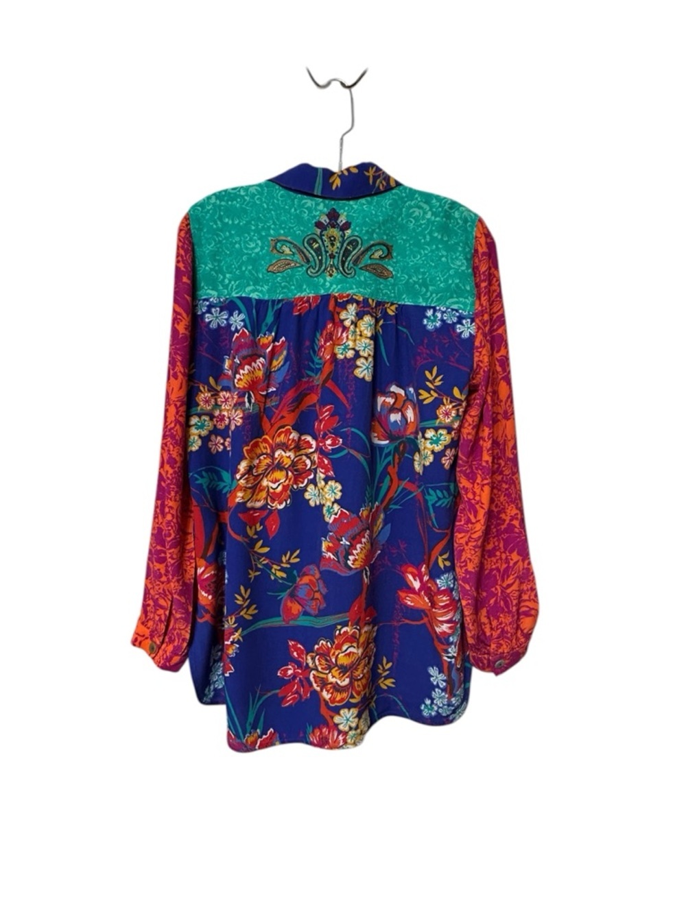 Soft Surroundings Hermosa Patchwork Embroidered top - Picture 6 of 15
